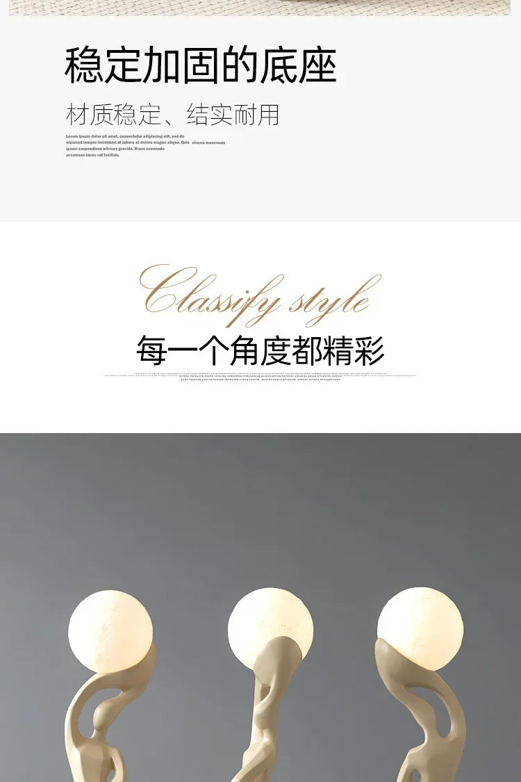 Sculptural Floor Lamp – 82 cm Black or Black-Gold