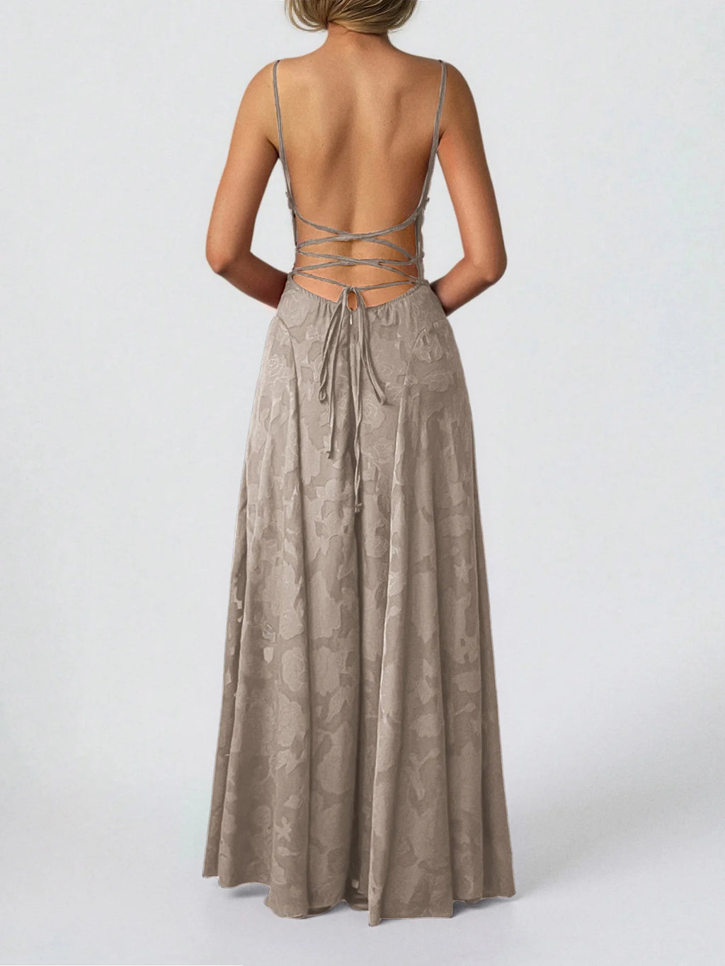 Strapless Tube Top Fit & Flare Midi Dress — Sexy Sleeveless Wedding Banquet Party Dress