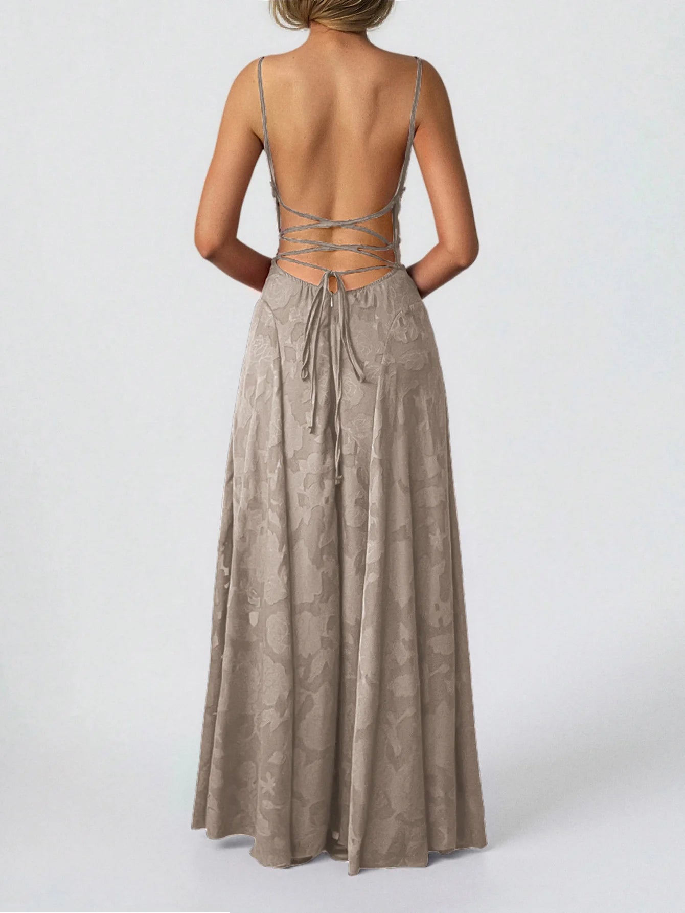 Strapless Tube Top Fit & Flare Midi Dress — Sexy Sleeveless Wedding Banquet Party Dress