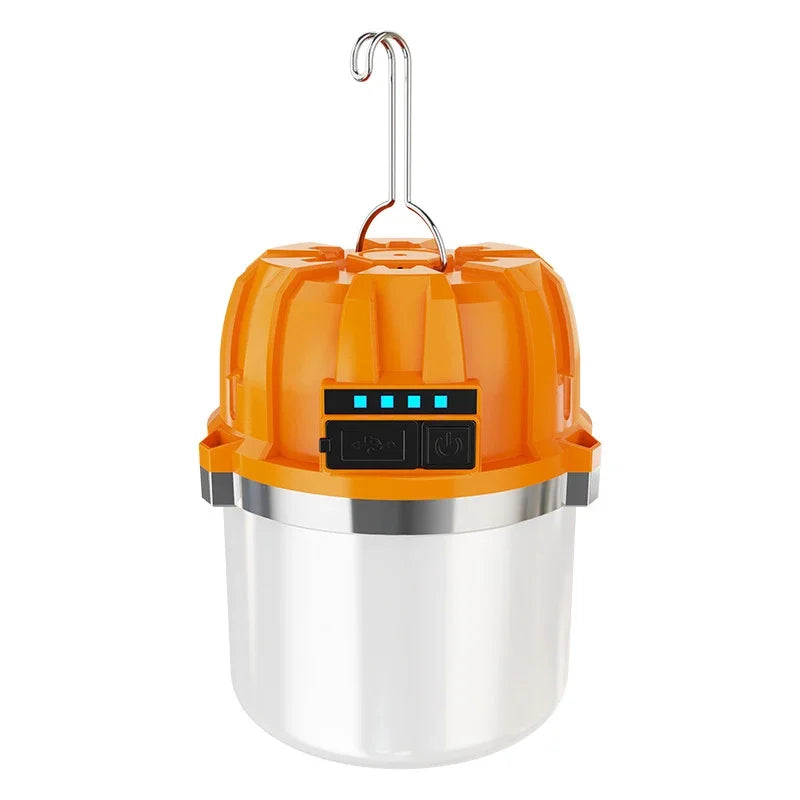 LONGRIVER LED Camping Lantern – USB Rechargeable, Power Bank, 4-Mode, 8–48hr Runtime, IPX4 Outdoor Light