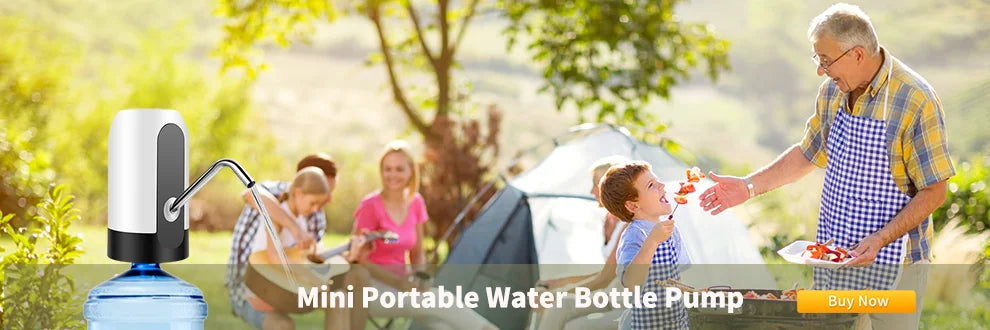 19-Liter Water Bottle Pump — USB Charging Automatic Electric Dispenser with Universal Cap