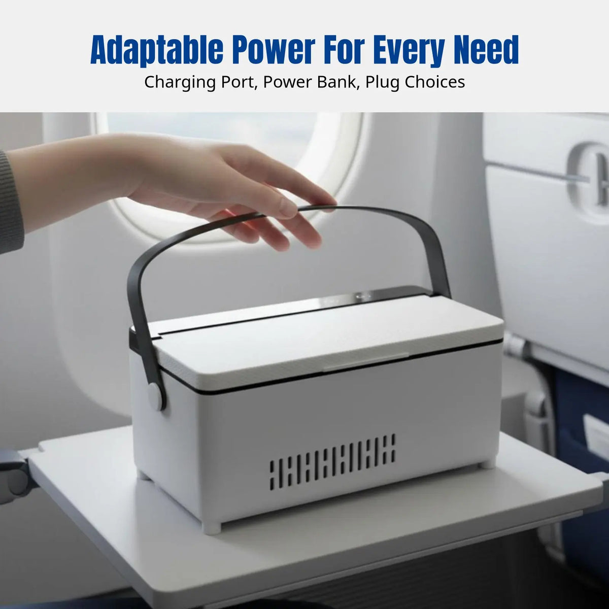 Portable Insulin Cooler Box – Rechargeable Mini Fridge, Large Capacity Medicine Storage for Travel & Airplane Approved