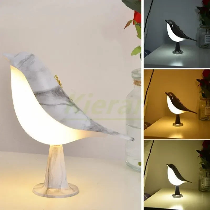 Bird Touch Lamp – Dimmable Tricolor Lighting
