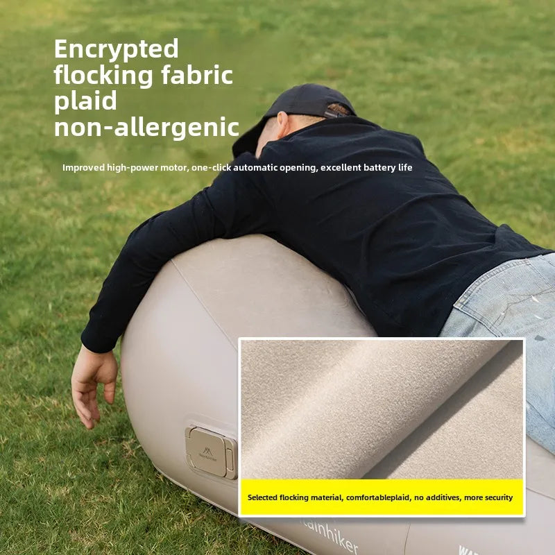 Inflatable Outdoor Air Sofa Bed – Automatic Self-Inflating Camping Sleeping Mat, 180x75x58CM