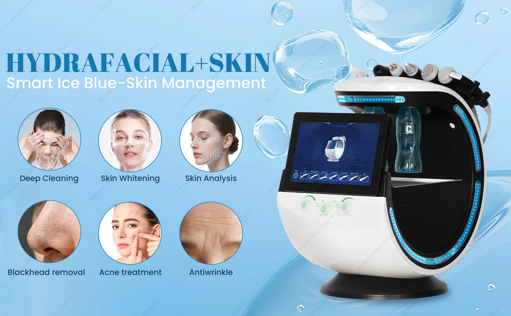 MYOSLIM 7-in-1 Smart Skin Analysis & Beauty Machine – Blackhead Remover, Wrinkle Reduction & Skin Tester
