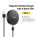 Essager 15W Magnetic Wireless Charger Pad – Fast Charging Stand for iPhone 12–17 & AirPods