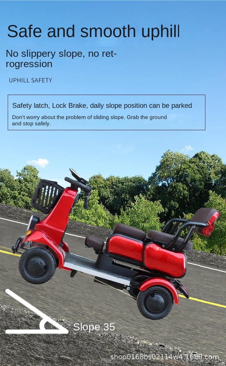 650W 4-Wheel Mobility Scooter – 60–110 km Range