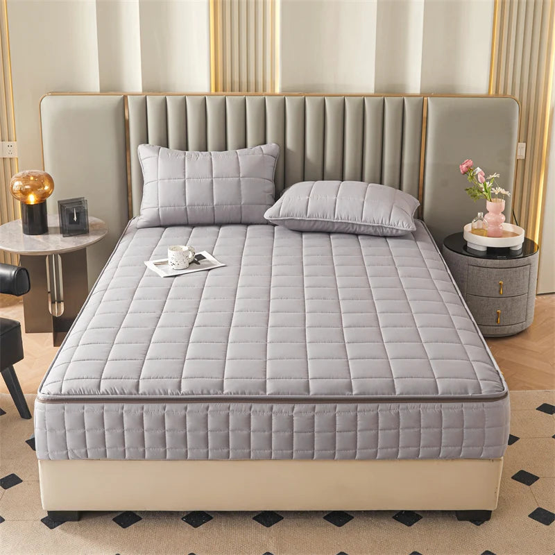 Six-Sided All-Inclusive Mattress Cover with Zipper – Thickened Quilted Protector, Custom Sizes