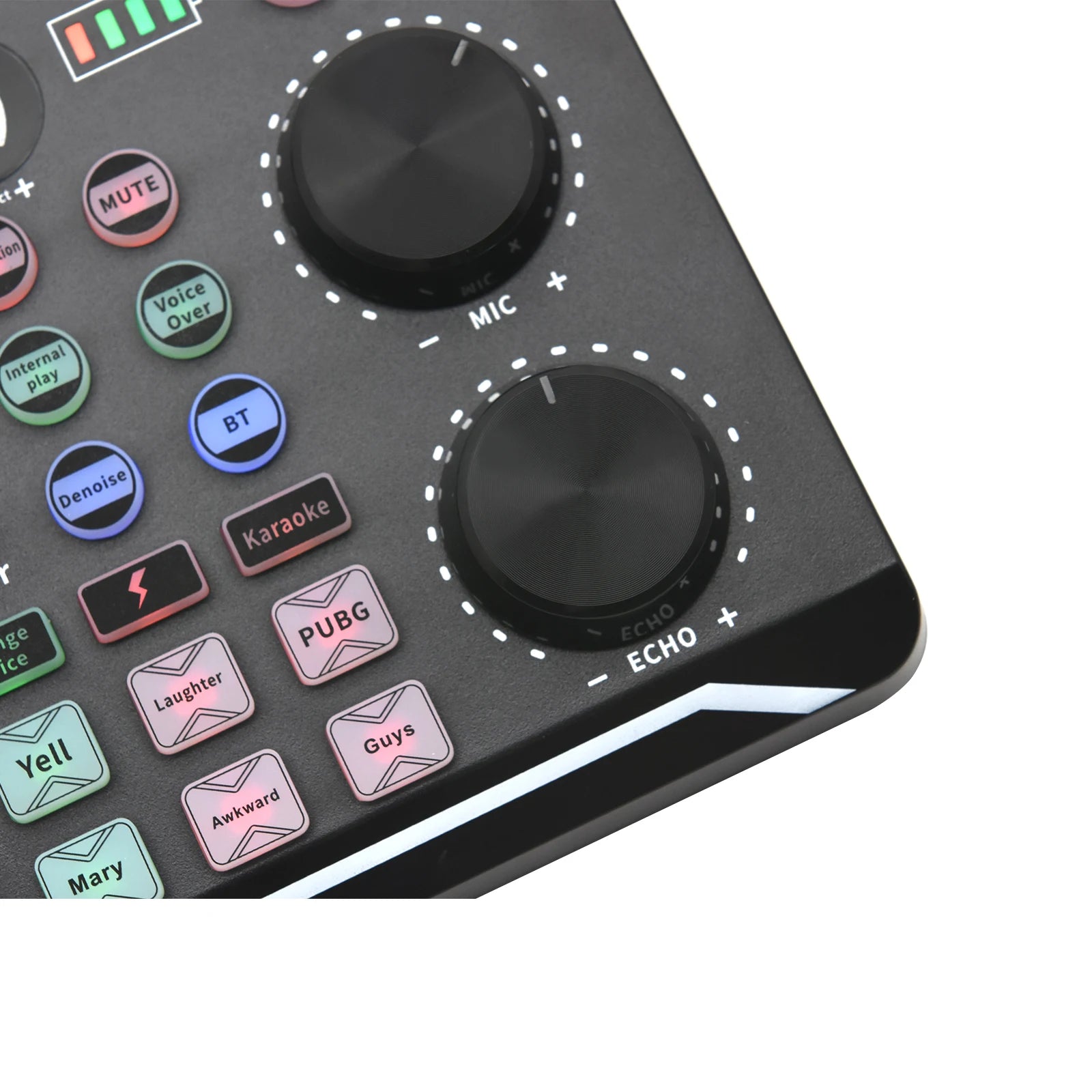 Live Sound Card Audio Mixer — USB Interface for Streaming, Recording & Podcasting