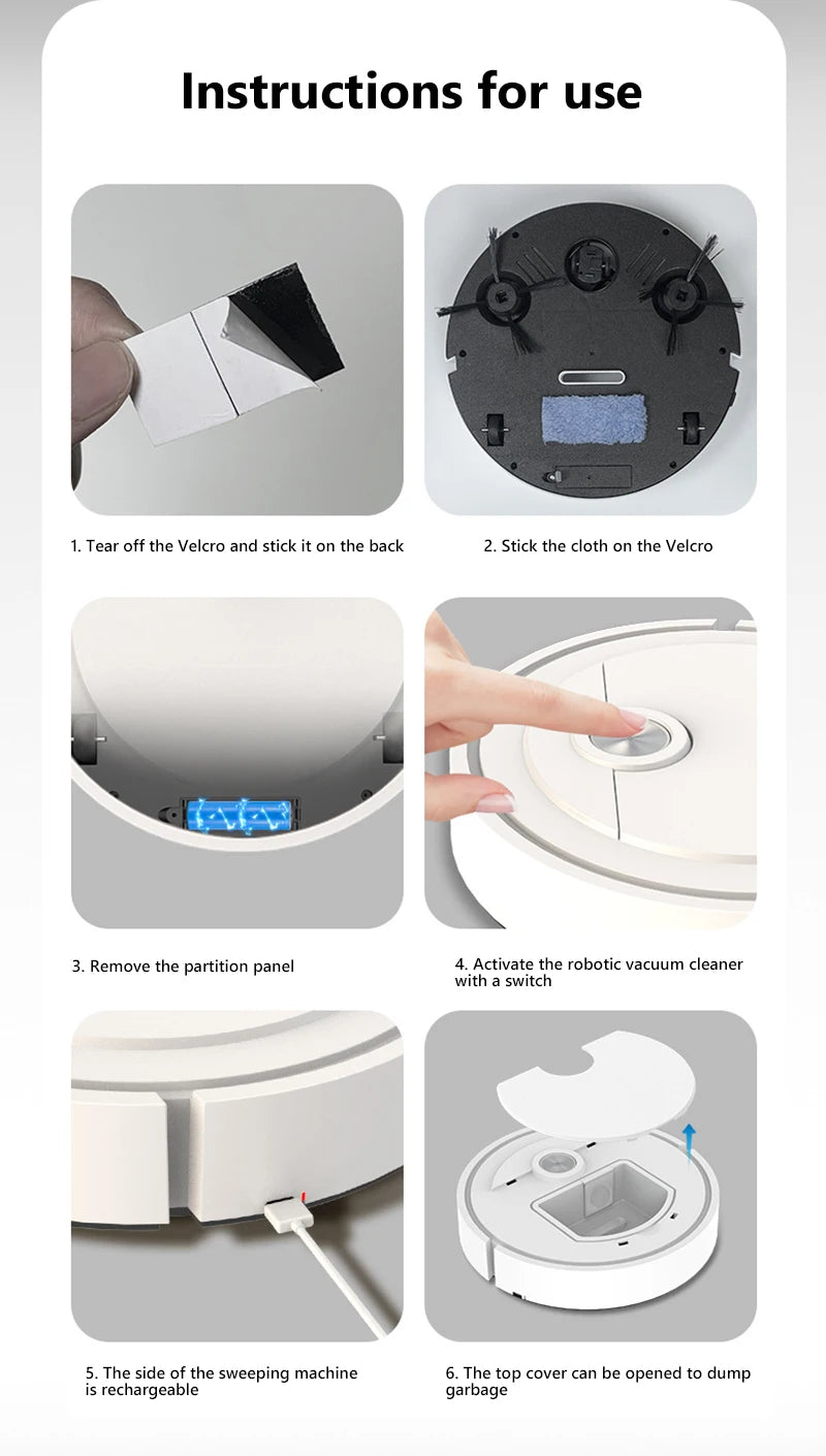 3-in-1 Smart Wireless Robot Vacuum Cleaner — Sweeping, Vacuuming & Floor Washing for Home, Carpet & Pet Hair (2025)