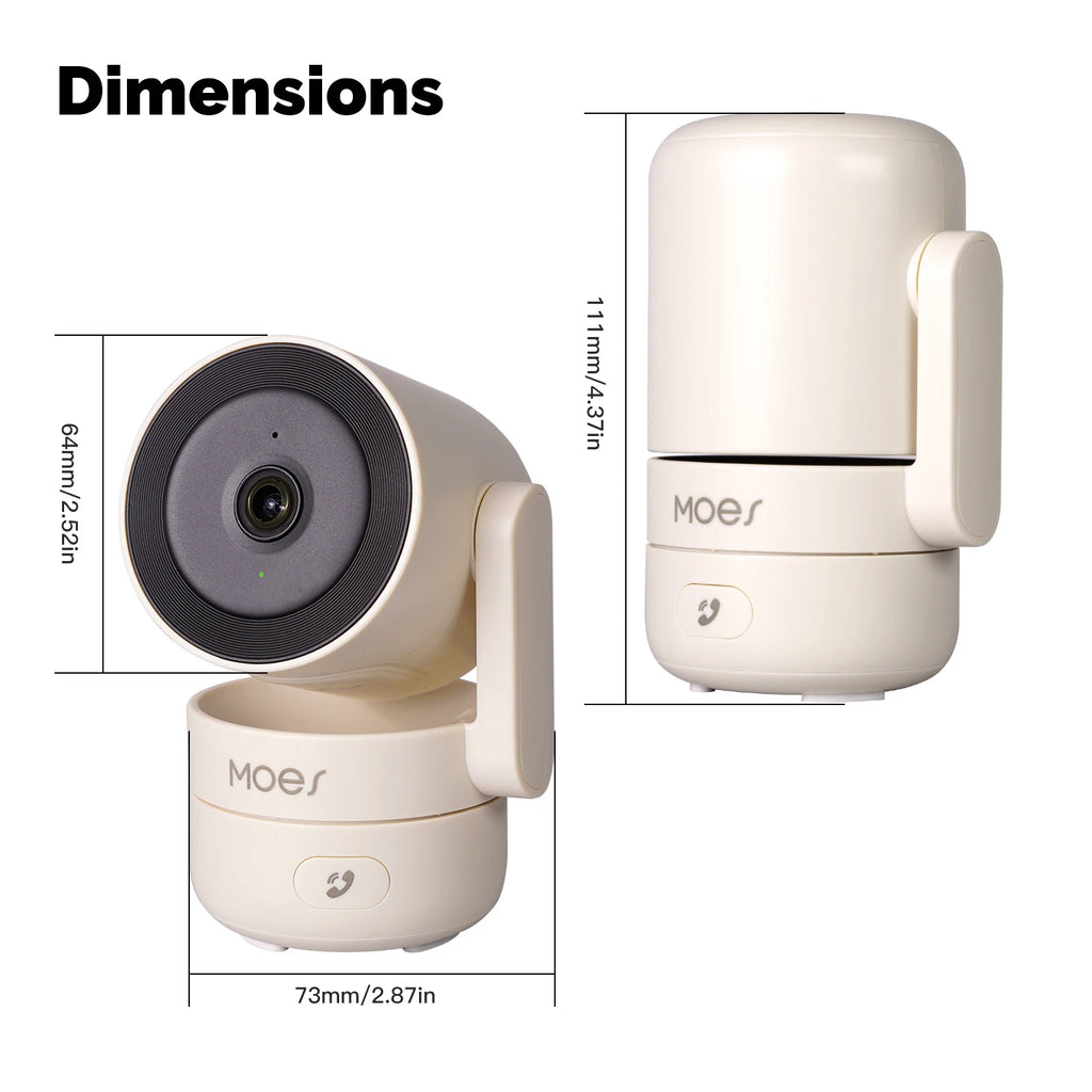 4MP WiFi Indoor Pan/Tilt Security Camera – 360° Pan, IR Night Vision, Motion & Sound Detection | Alexa & Google