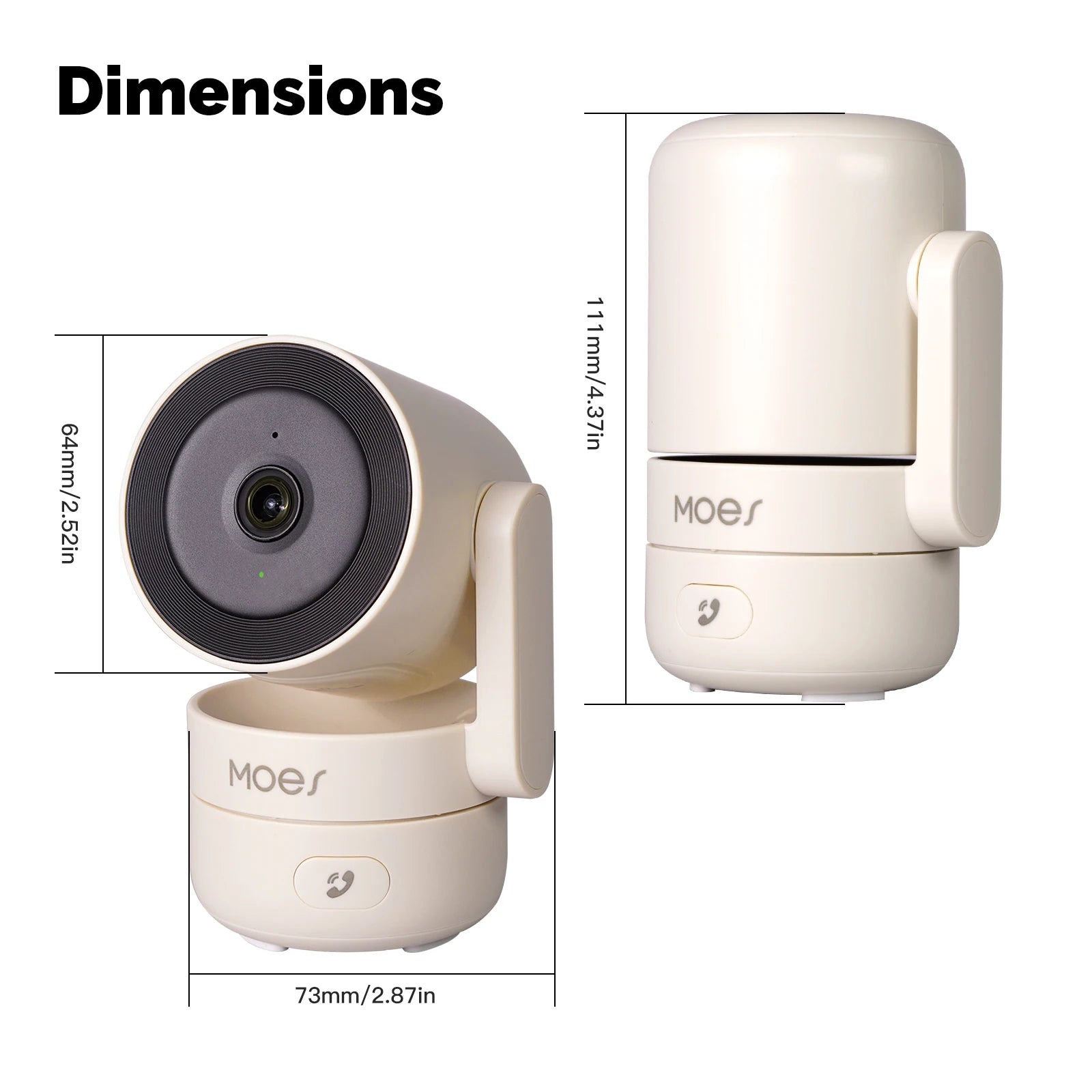 4MP WiFi Indoor Pan/Tilt Security Camera – 360° Pan, IR Night Vision, Motion & Sound Detection | Alexa & Google