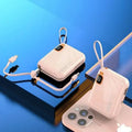 66W Portable Mini Power Bank 20000mAh – Built-in Cable, PD Fast Charging for iPhone & Android