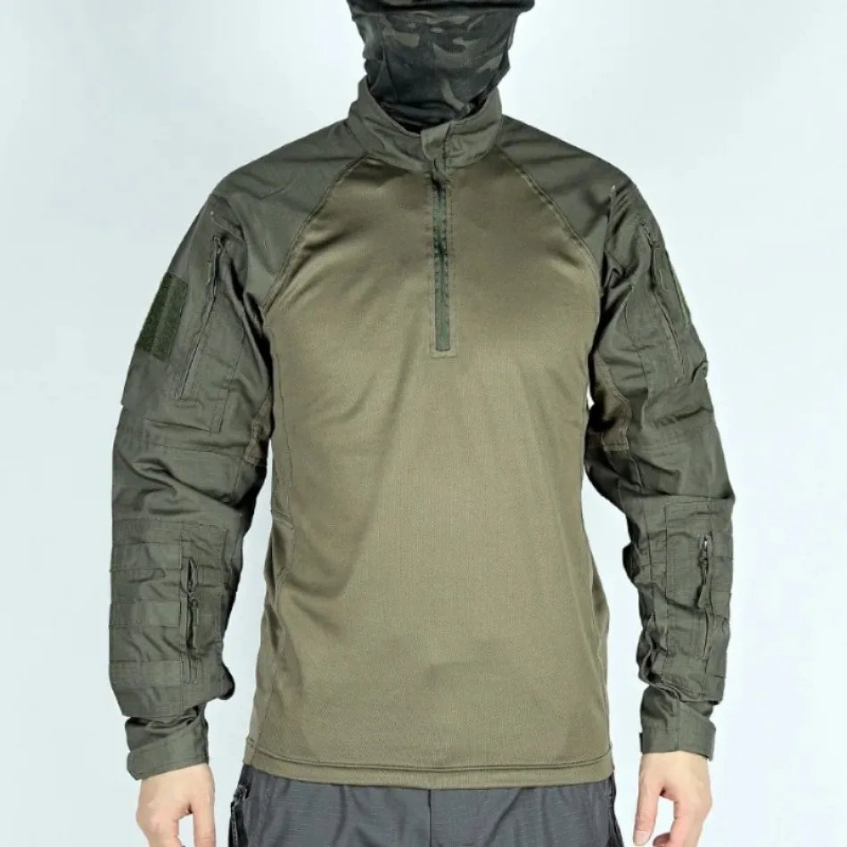 Men's Tactical Camo Combat 2-Piece Set – Waterproof Quick-Dry Hunting Training Suit