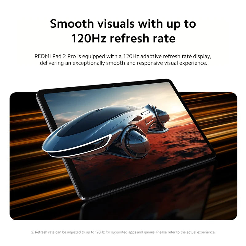 Xiaomi Redmi Pad 2 Pro 12.1" 2.5K Tablet – Snapdragon 7s Gen 4, 12000mAh, 33W