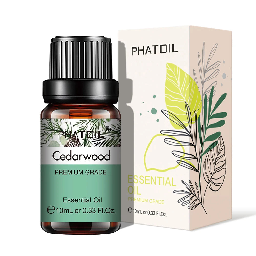 Pure Plant Essential Oil 10ml – Aromatherapy Oil for Diffusers, Humidifiers & DIY, 37 Scents