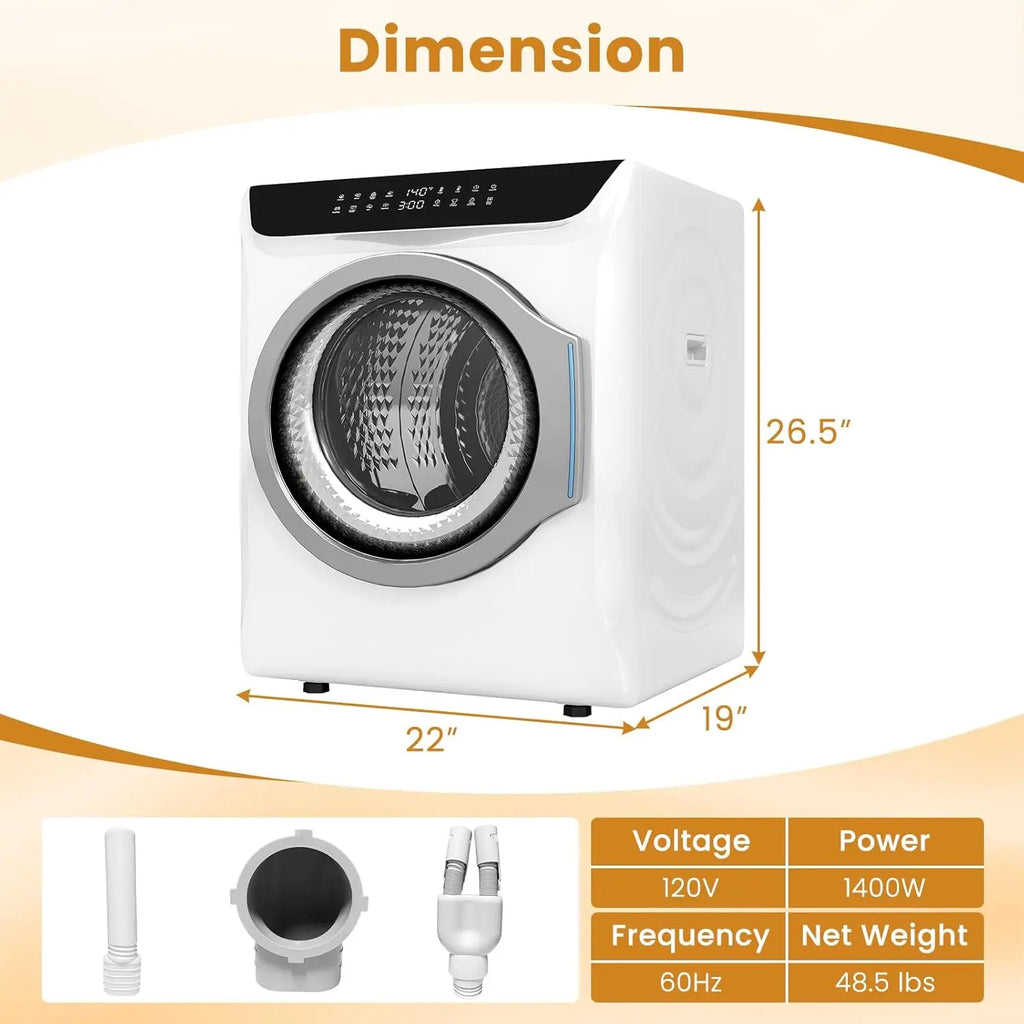 Portable Washer and Dryer Combo Set, 2.8 CU. FT. Portable Clothes Dryers with Boot Dryer, 28 lbs Fully Automatic, Customized