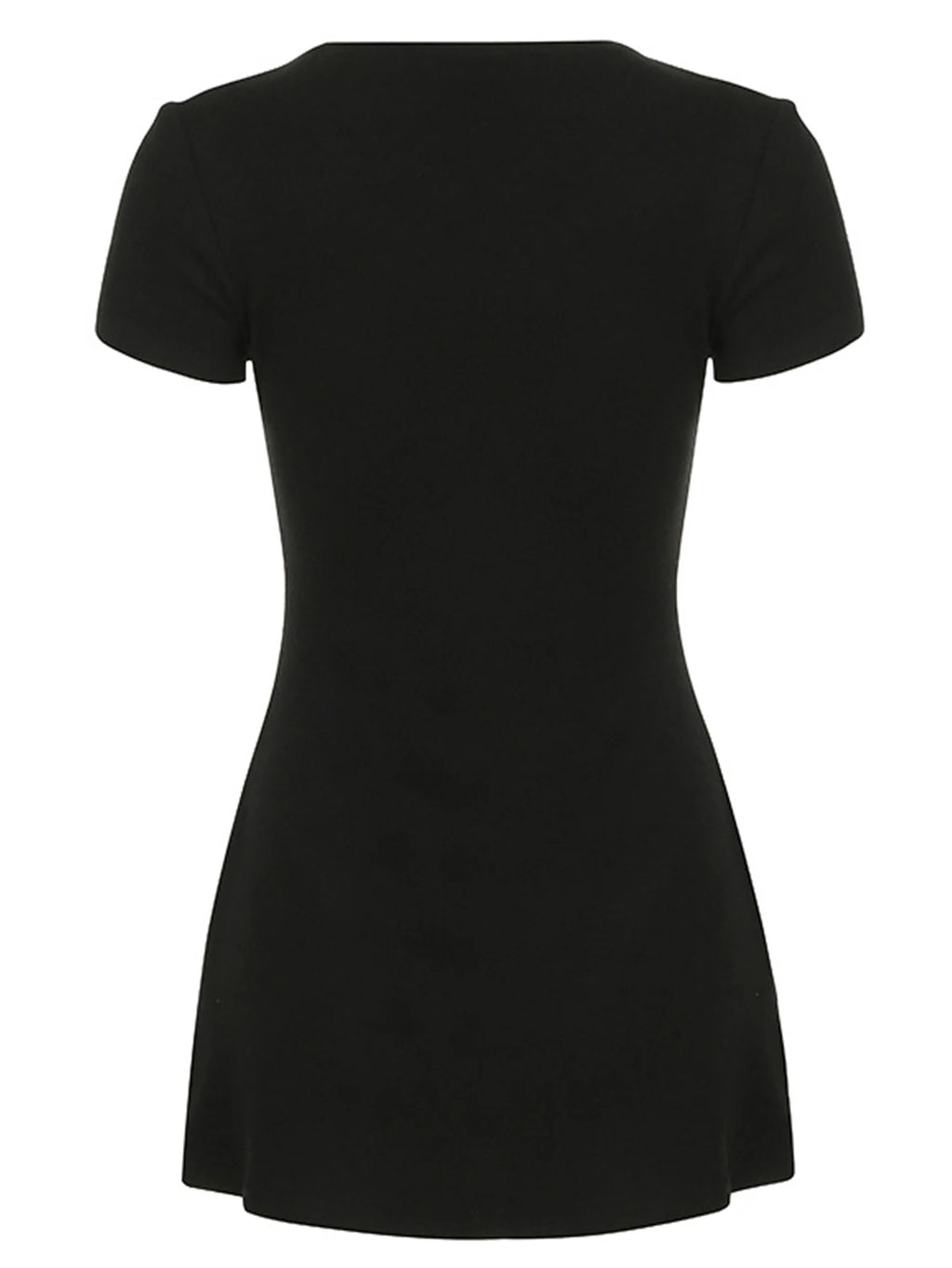 Sexy Black Mini Summer Dress – Elegant Bodycon Birthday Party & Evening Short Dress