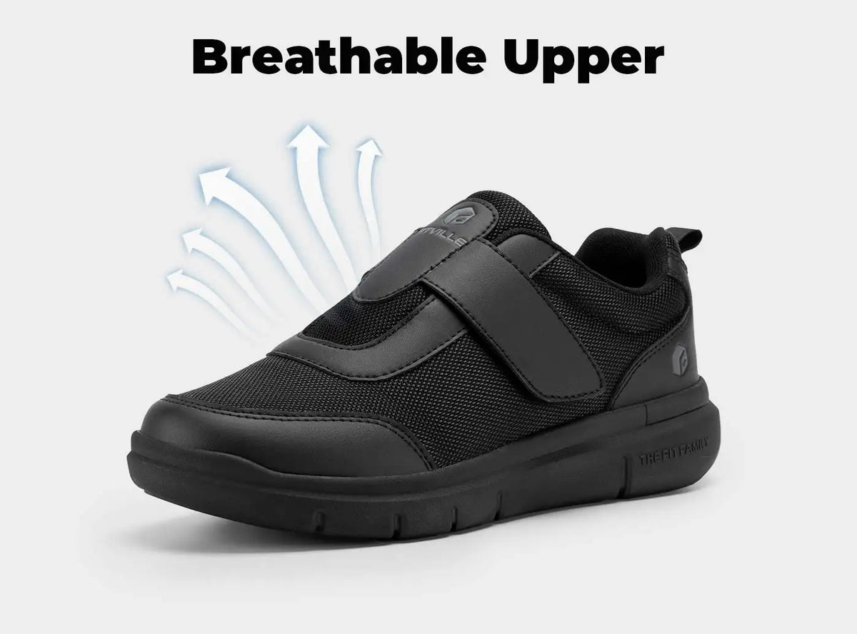 Men's Extra Wide Diabetic Walking Shoes – Lightweight Neuropathy & Pain Relief for Swollen Feet