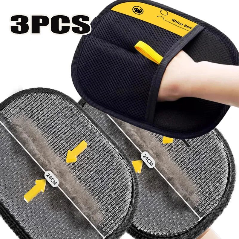 Pet Grooming Gloves — Double-Sided Hair Remover