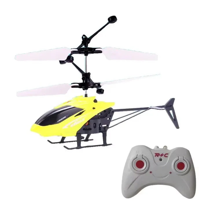 Rechargeable Mini RC Drone – Safe Fall-Resistant Helicopter Toy with Decorative Patterns