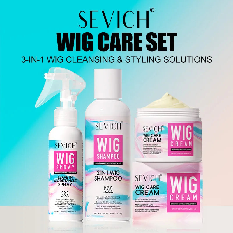 SEVICH Professional Wig Care Shampoo — Keratin Formula for Wigs & Natural Hair