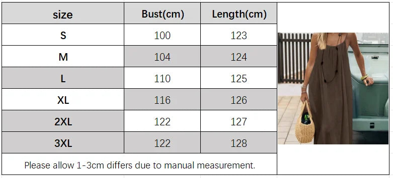 Women's Loose Spaghetti Strap Casual Homewear Dress – Solid Color Vacation Summer Dress 2026