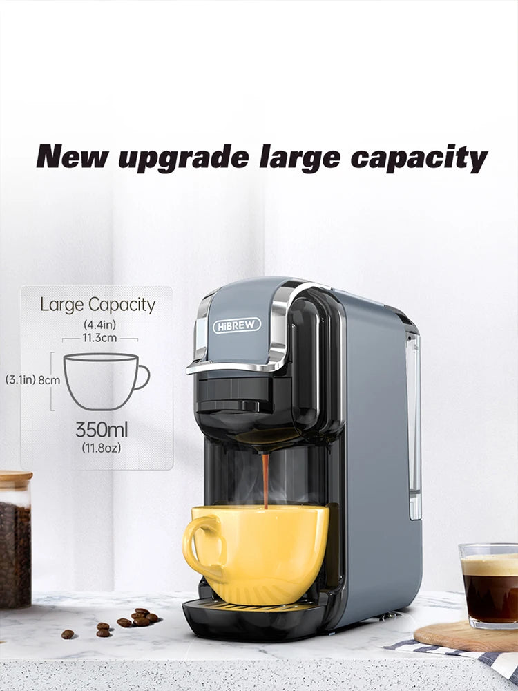 One Machine. Every Coffee. — HiBREW 5-in-1 Capsule Coffee Maker | 20 Bar, Hot & Cold, Nespresso, Dolce Gusto, K-Cup & Ground