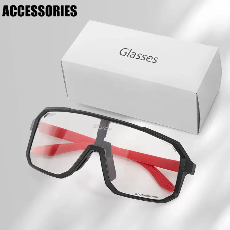Photochromic Cycling Sunglasses | Men Women Mountain Bike Road Outdoor Sports Hiking Goggles
