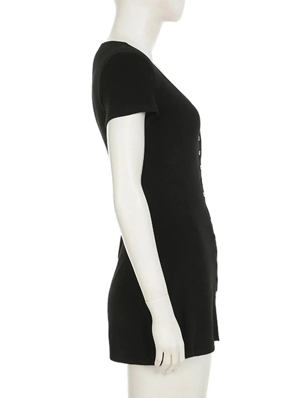 Sexy Black Mini Summer Dress – Elegant Bodycon Birthday Party & Evening Short Dress