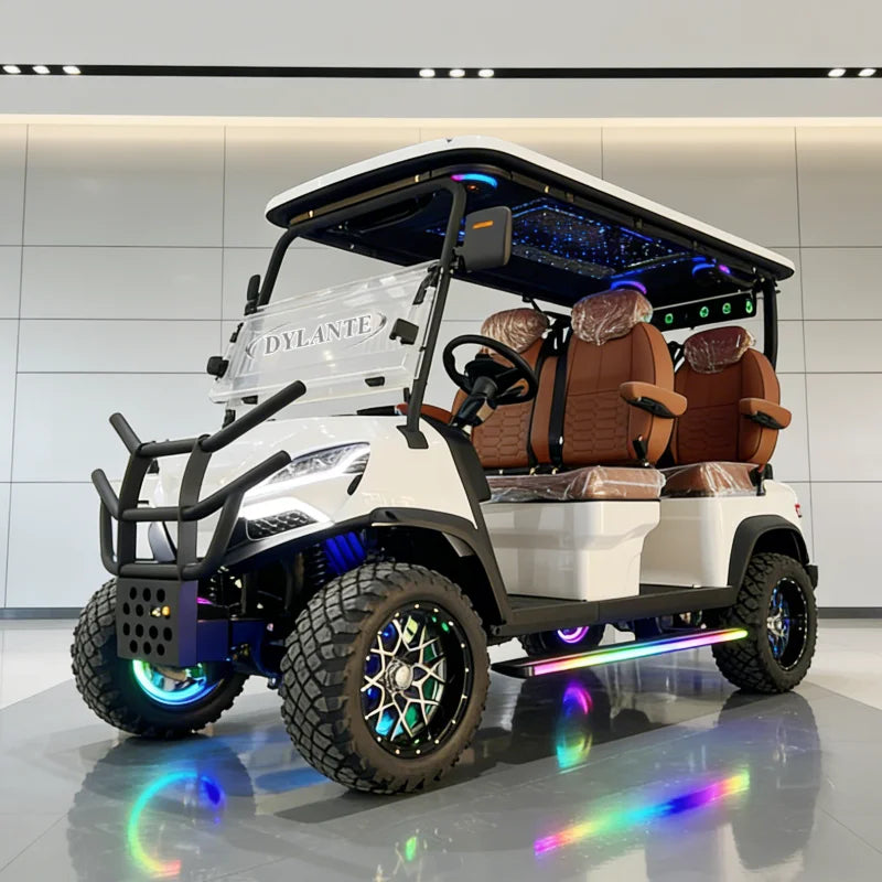 2026 Latest Solar Panel Charging Customized Off-Road 60V 4KW/5KW Outdoor Hunting Car Legal Electric Golf Cart