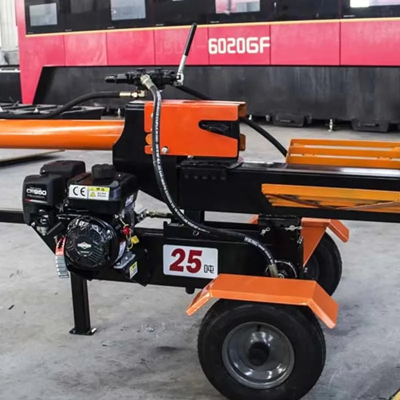 25 Ton Gasoline Log Splitter – Hydraulic Firewood Processor for Farm & Home Use