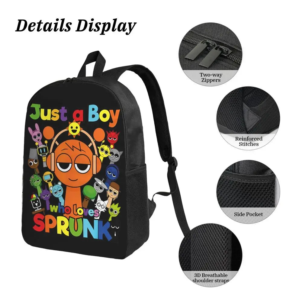 Sprunki Backpack Set – Lunch Bag & Pencil Case