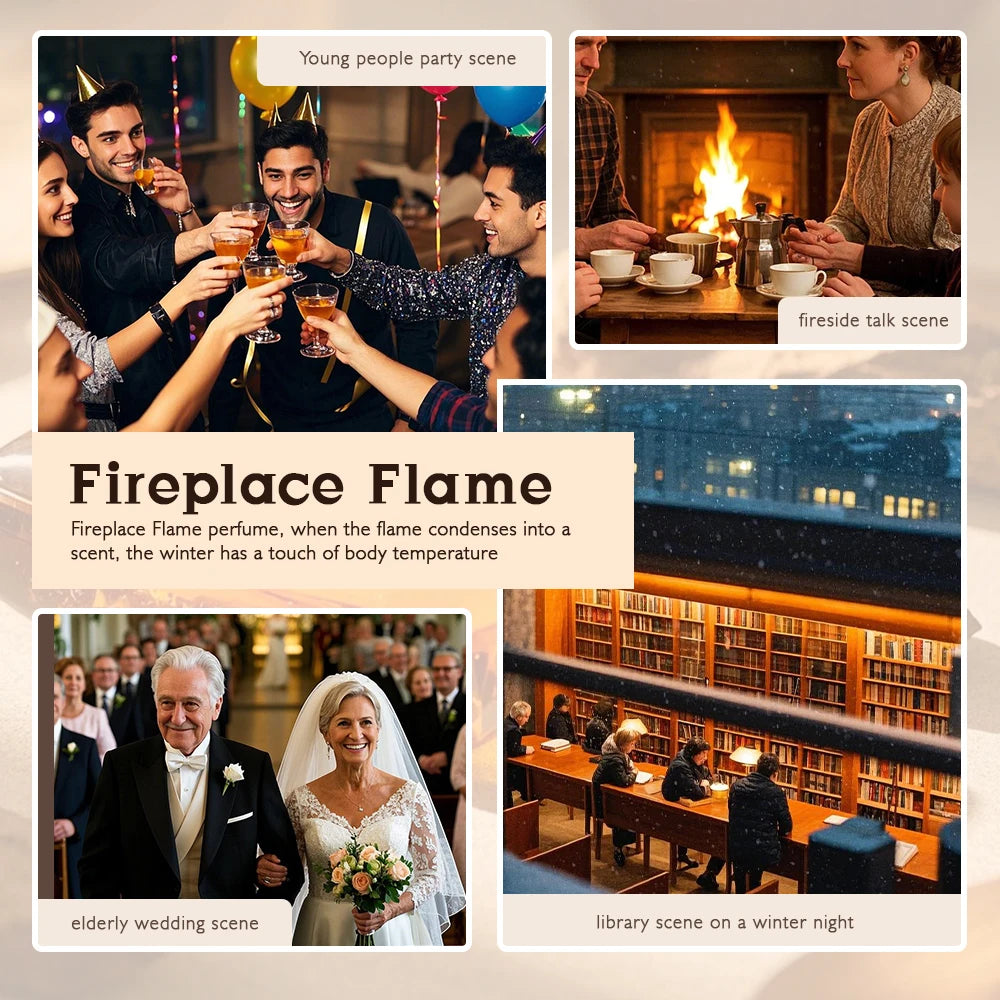 Fireplace Flame EDP 100ml – Smoky Woody Chestnut Vanilla Cologne