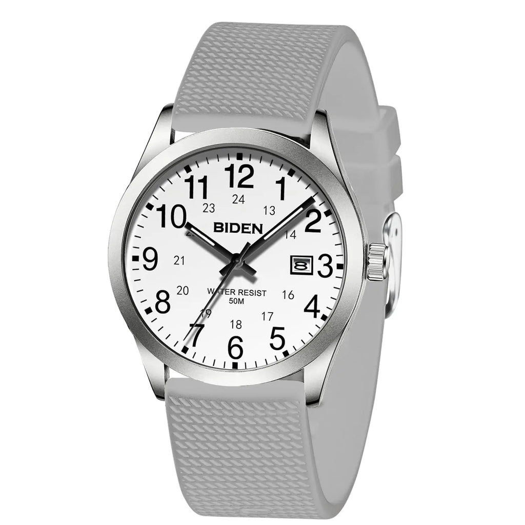 BIDEN Men's Waterproof Luminous Quartz Sports Watch