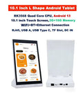Android 13 Vertical Touch Screen POS Kiosk – 10.1", RK3568, 2GB RAM, Wi-Fi, NFC
