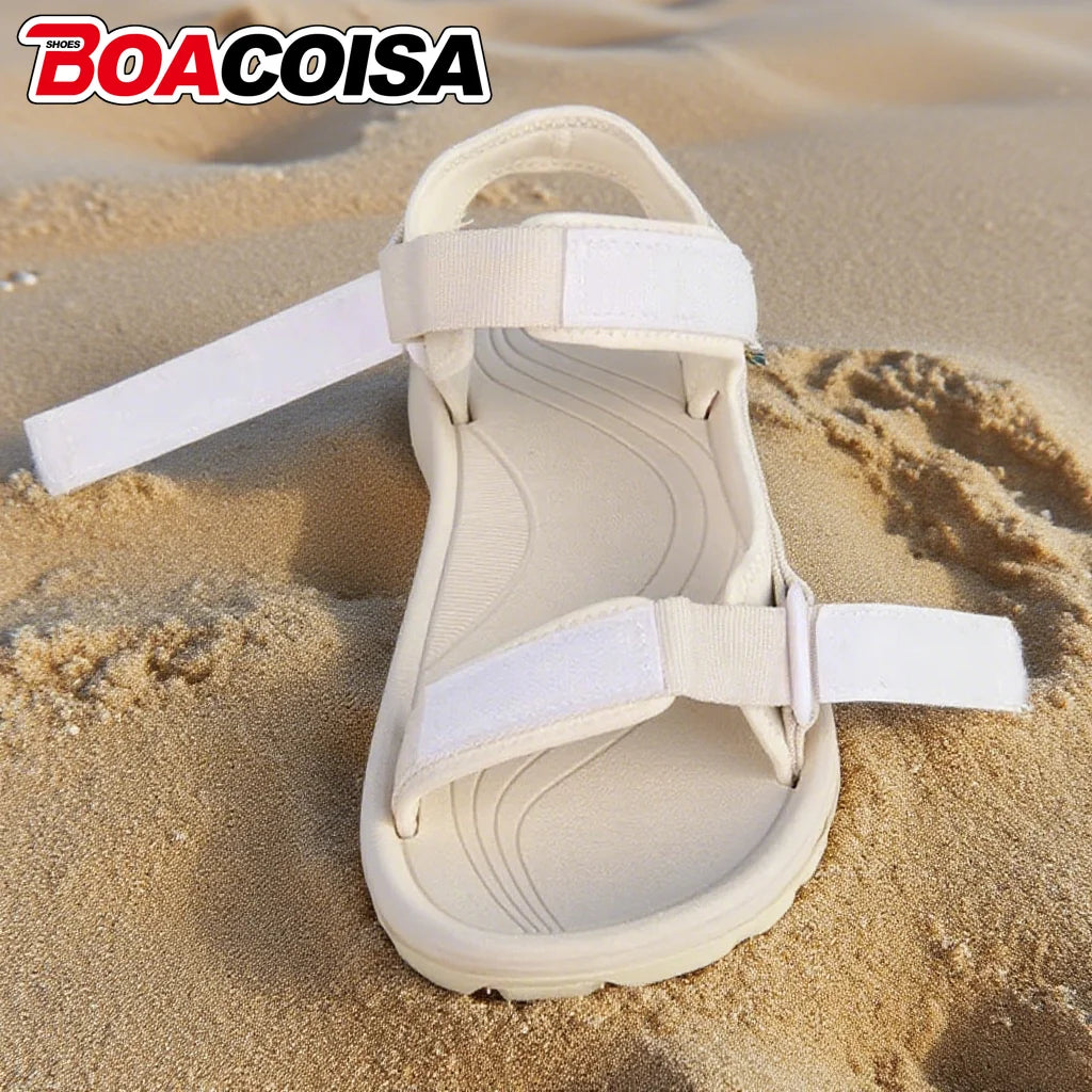 Women's Non-Slip Flat Beach Sandals – Breathable Casual Walking Shoes