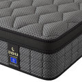 12"/14" Gel Memory Foam Hybrid Mattress – Pocket Innerspring Euro Top, Medium Firm, Twin to King