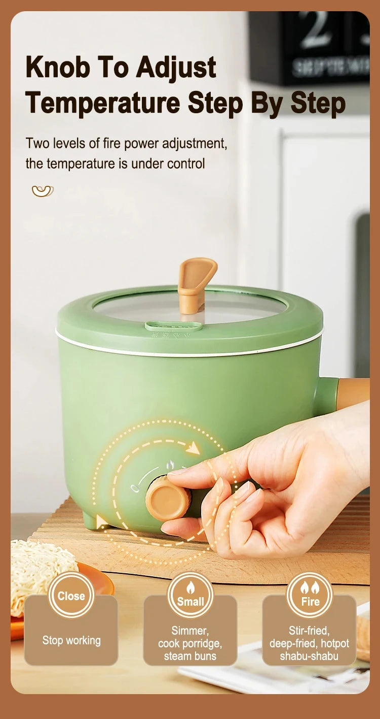 Multi Cooker Electric Pot — Non-Stick Hot Pot & Rice Cooker for Home