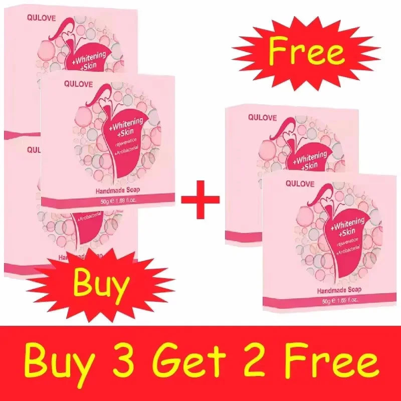 Body Whitening & Brightening Soap Bar – Bleaching Scrub for Knees, Armpits & Intimate Areas