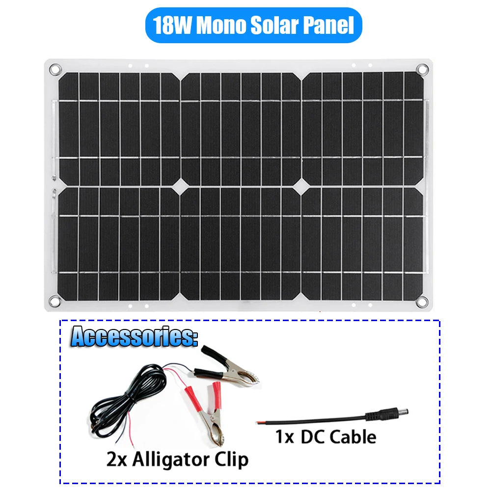 5000W Solar Panel Kit – Modified Sine Wave 12V to 220V System with 30A Charge Controller