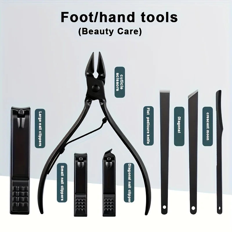 Stainless Steel Nail Clipper & Pedicure Set — Multi-Pack