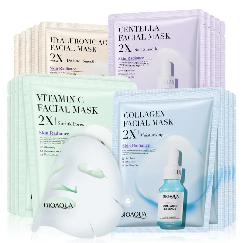 BIOAQUA Centella Collagen Hydrating Face Masks — 20 Pack