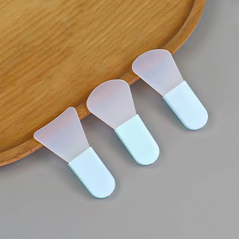 3-Piece Silicone Facial Mask Applicator Brush Set
