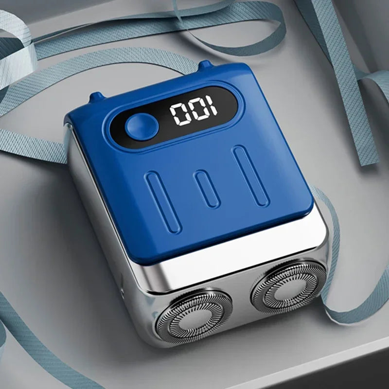 HAOYUNMA R20 Mini Electric Shaver – LED Display, Magnetic Blade, Waterproof, 120-Min Runtime