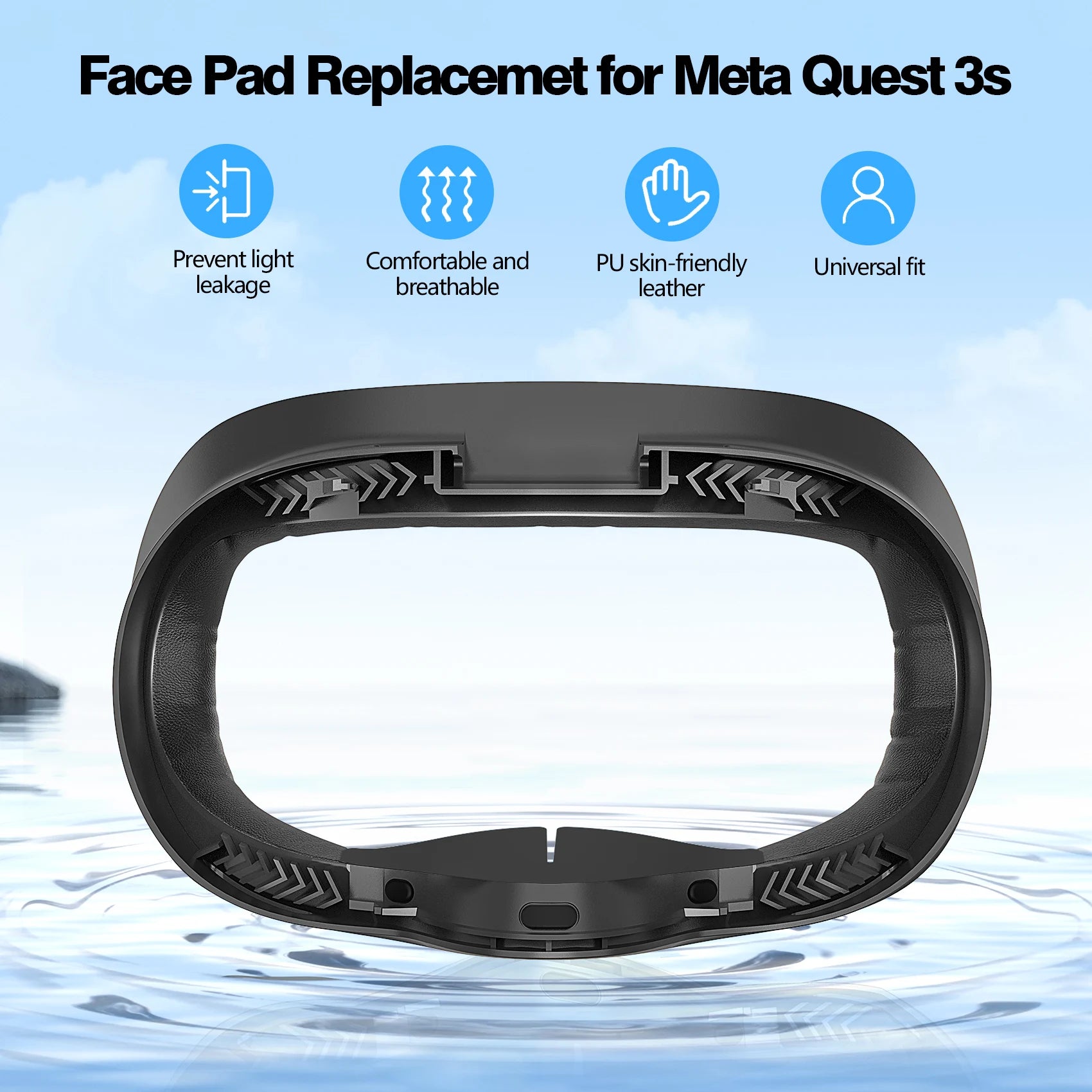 HUADAI Face Cushion Pad for Meta Quest 2, 3 & 3S