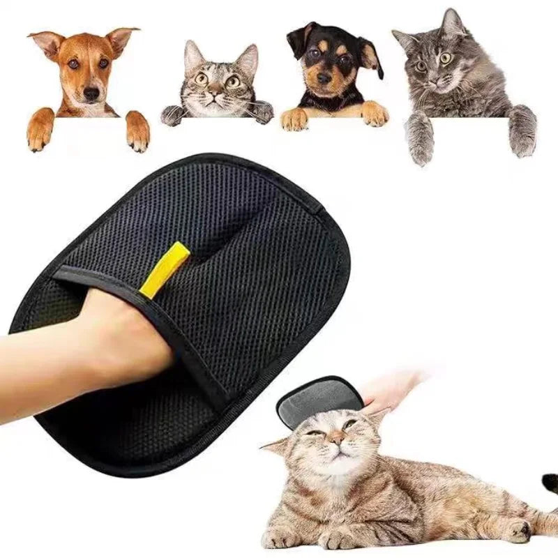 Pet Grooming Gloves — Double-Sided Hair Remover