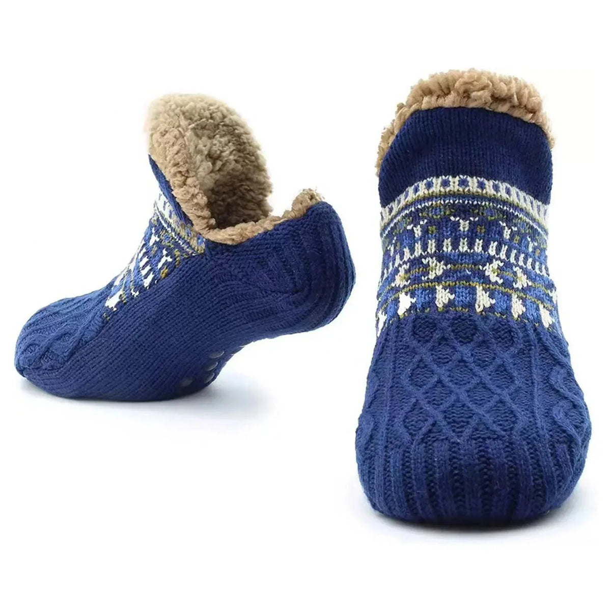 Cozy Winter Slipper Socks with Gripper Soles