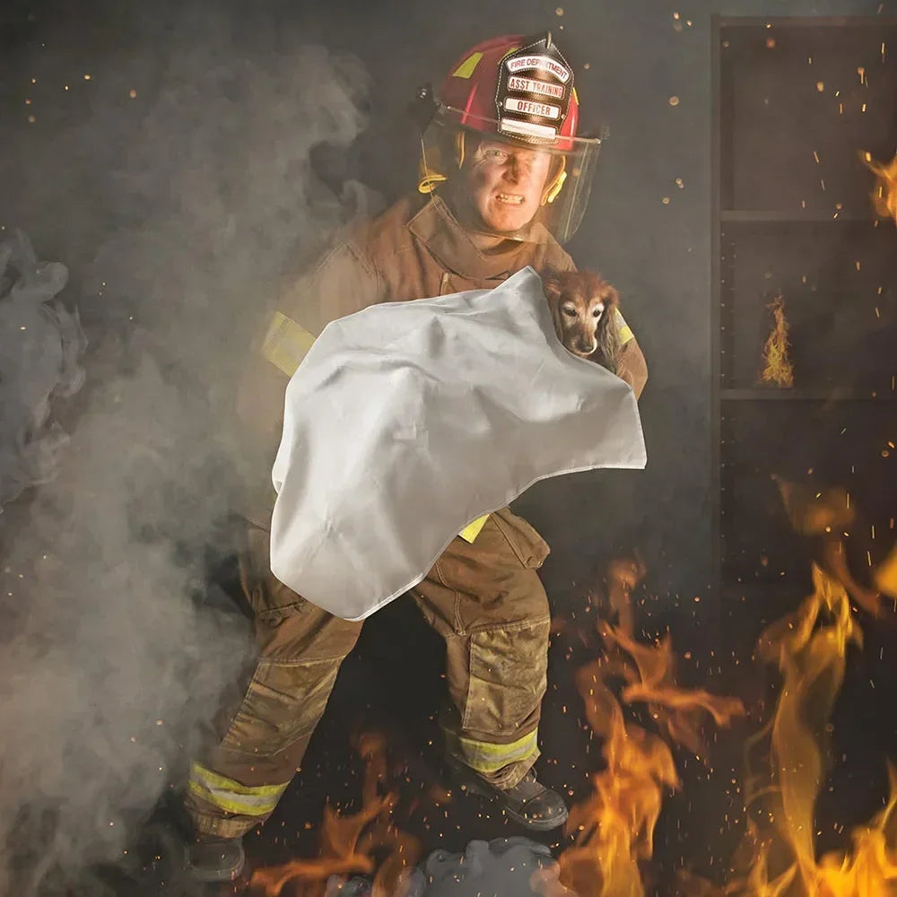 Fiberglass Fire Emergency Blanket – Flame Retardant Suppression Blanket for Home Safety & Survival