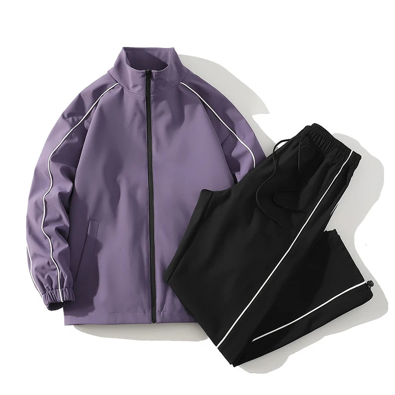 Men's Korean Style Hoodie & Harem Pants Sweat Suit – Leisure Plus Size 2-Piece Set